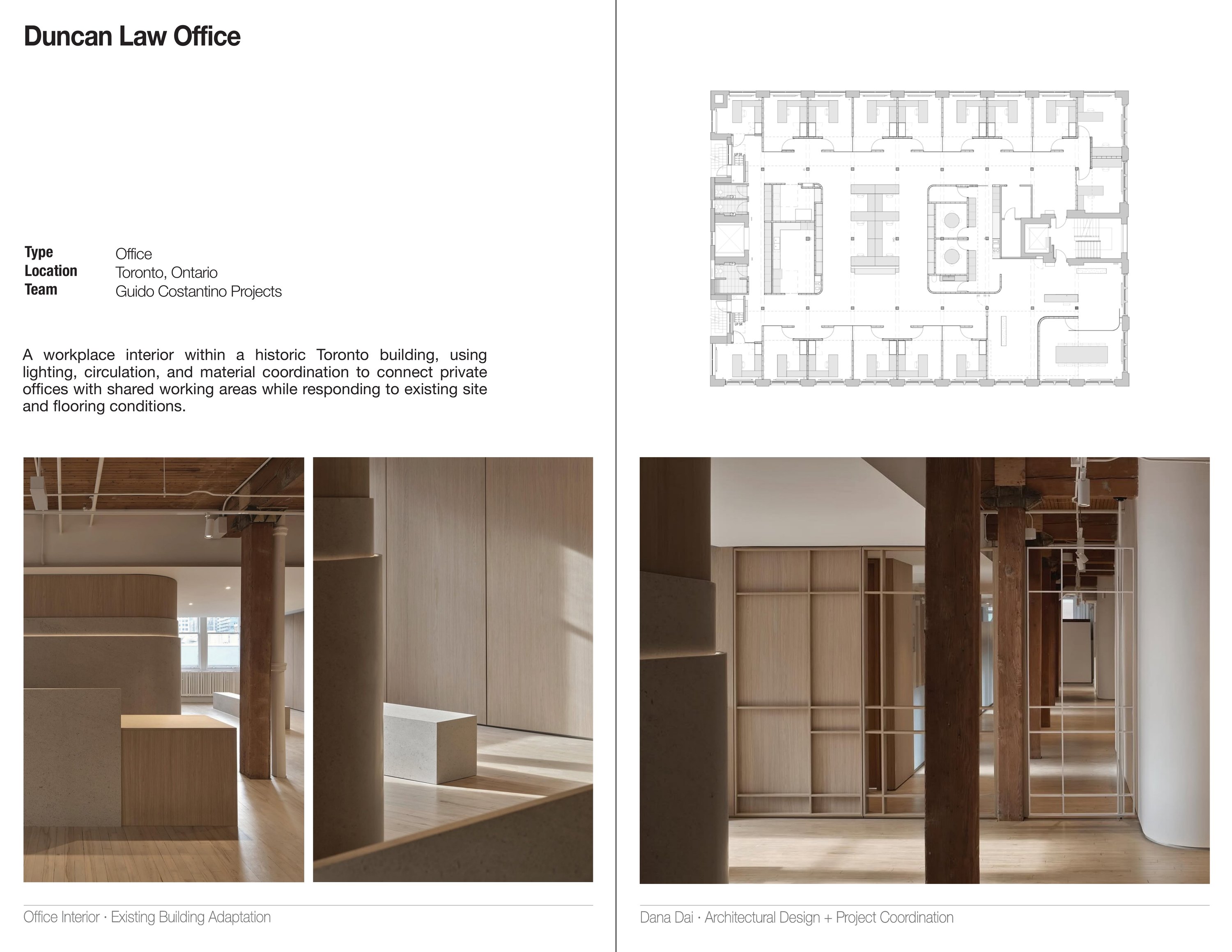 Duncan Law Office — interior photography and plan